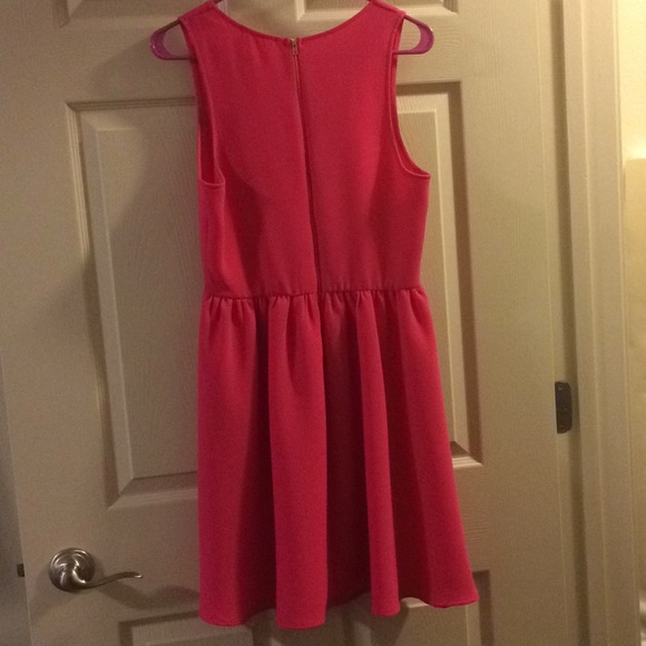 Everly Hot Pink Preppy Dress - Picture 5 of 6